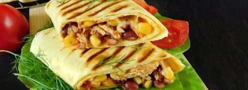 буррито с курицей и фасолью. Шаг 13