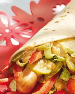 Буррито с сосисками