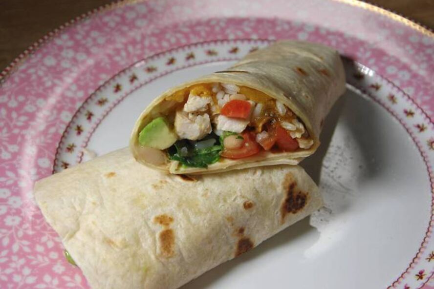 Рецепт буррито с тыквой, курицей и фасолью