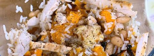 буррито с тыквой, курицей и фасолью. Шаг 12