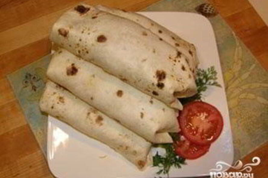 Рецепт буррито с ветчиной и сыром