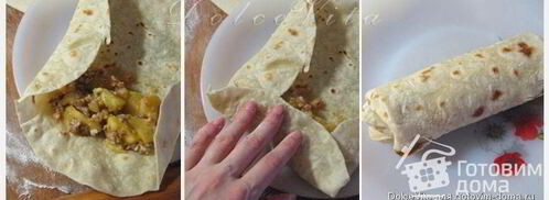буррито с яблоками. Шаг 5