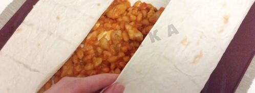 буррито со свининой и фасолью. Шаг 7