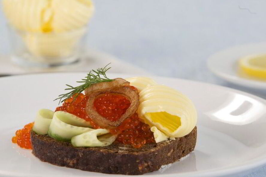 Рецепт бутерброда с икрой