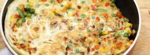 бутерброд с овощами и омлетом. Шаг 6