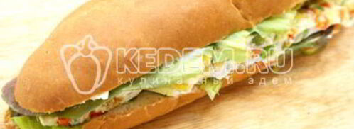 бутерброд с овощами и омлетом. Шаг 10