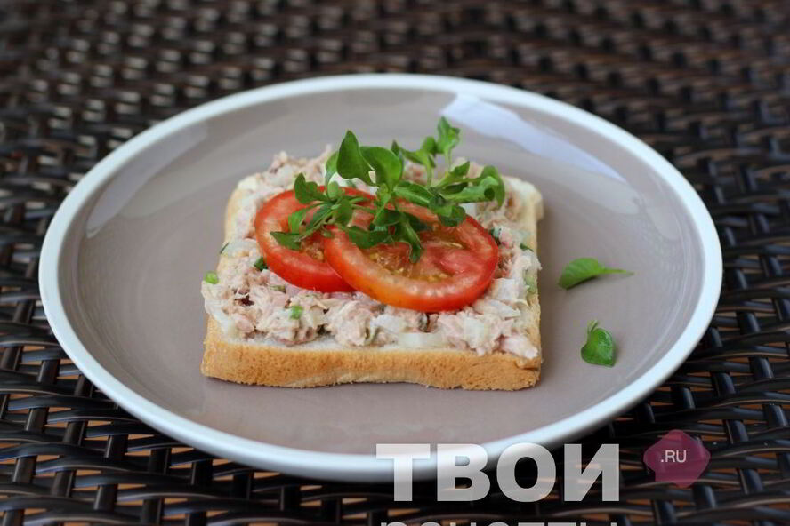 Рецепт бутерброда с тунцом
