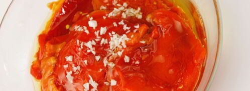 бутерброд с творожным сыром и печеным перцем. Шаг 4