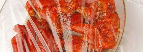 бутерброд с творожным сыром и печеным перцем. Шаг 5