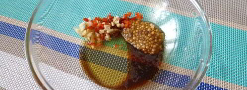 бутерброд со стейком из тыквы, ржаным хлебом и пикантным соусом. Шаг 3