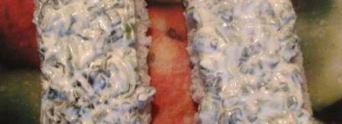 бутербродный тортик с окороком и яйцом. Шаг 9