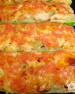 Бутерброды-лодочки из цуккини