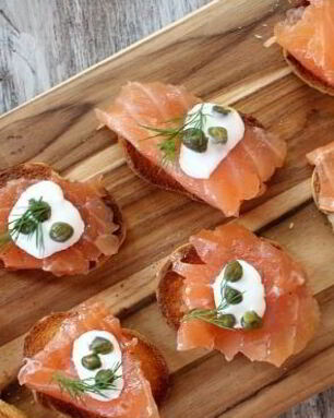 Бутерброды с форелью