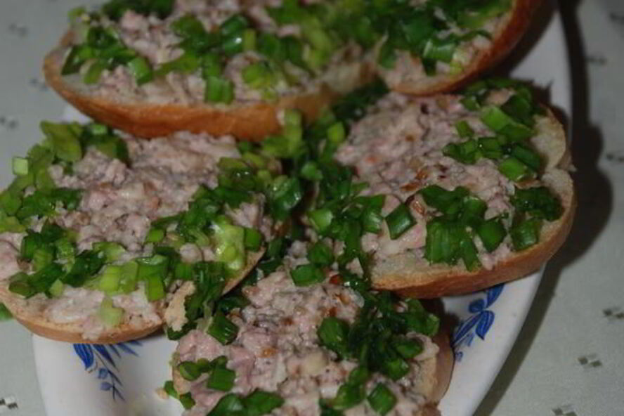 Рецепт бутербродов с печенью трески