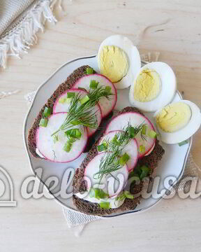 Бутерброды с редиской