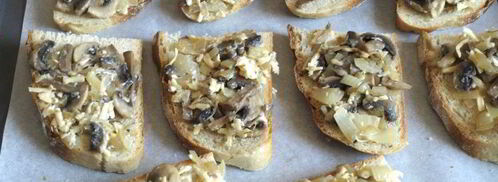 бутерброды с шампиньонами в духовке. Шаг 4