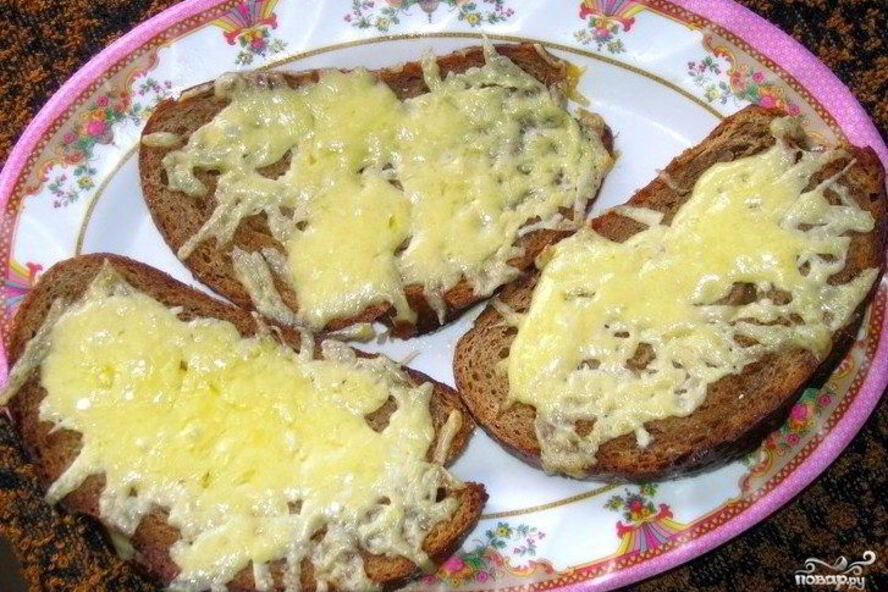 Рецепт бутербродов с сыром в духовке