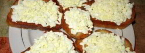 бутерброды с яйцом и чесноком. Шаг 7