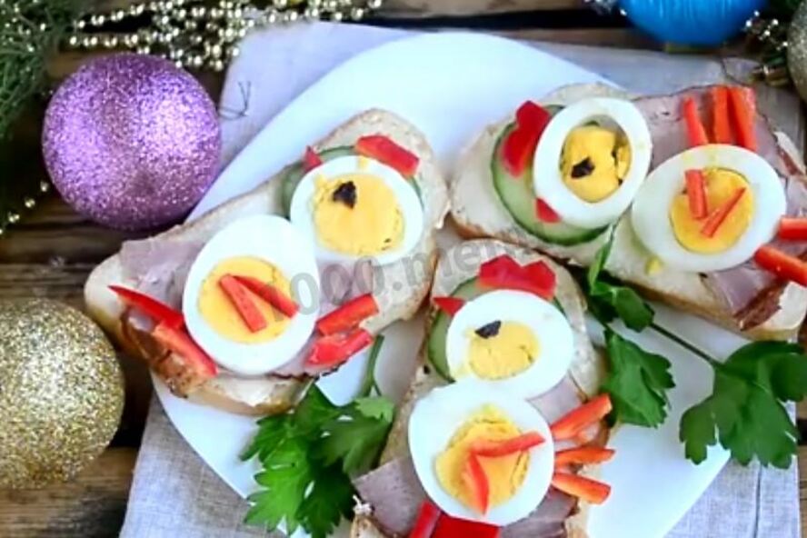 Рецепт быстрых бутербродов петушки