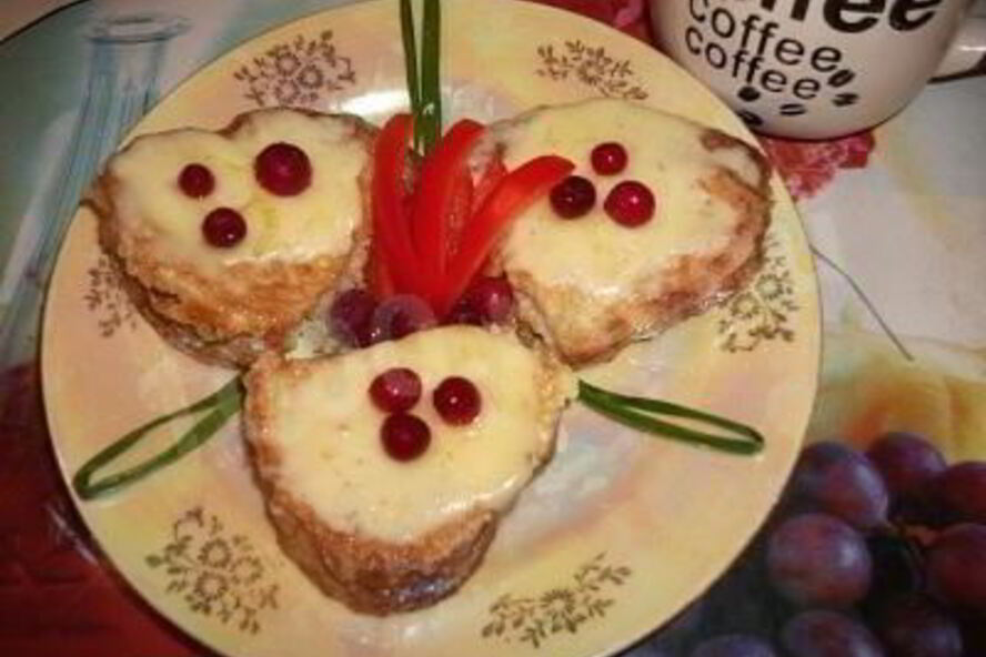 Рецепт горячих бутербродов из батона с сыром