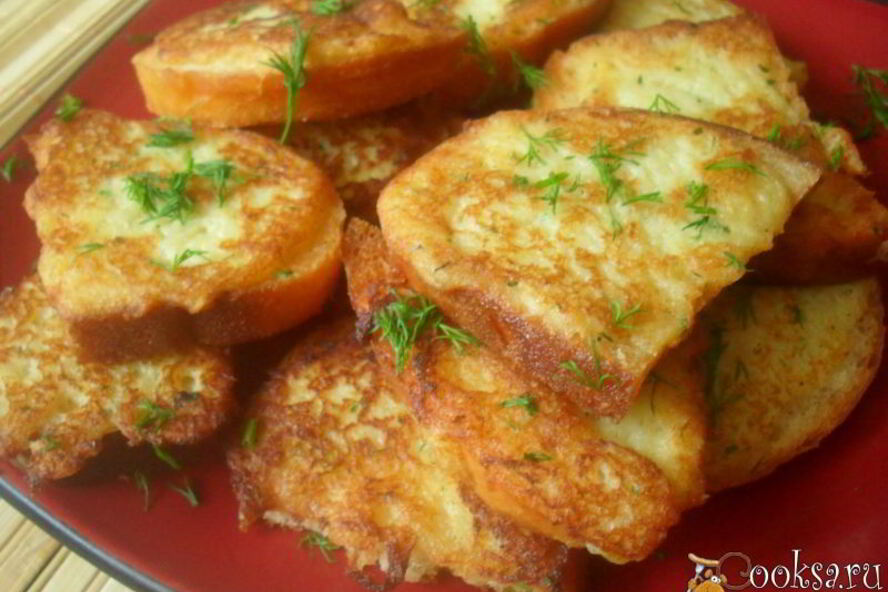 Рецепт горячих бутербродов с картофелем