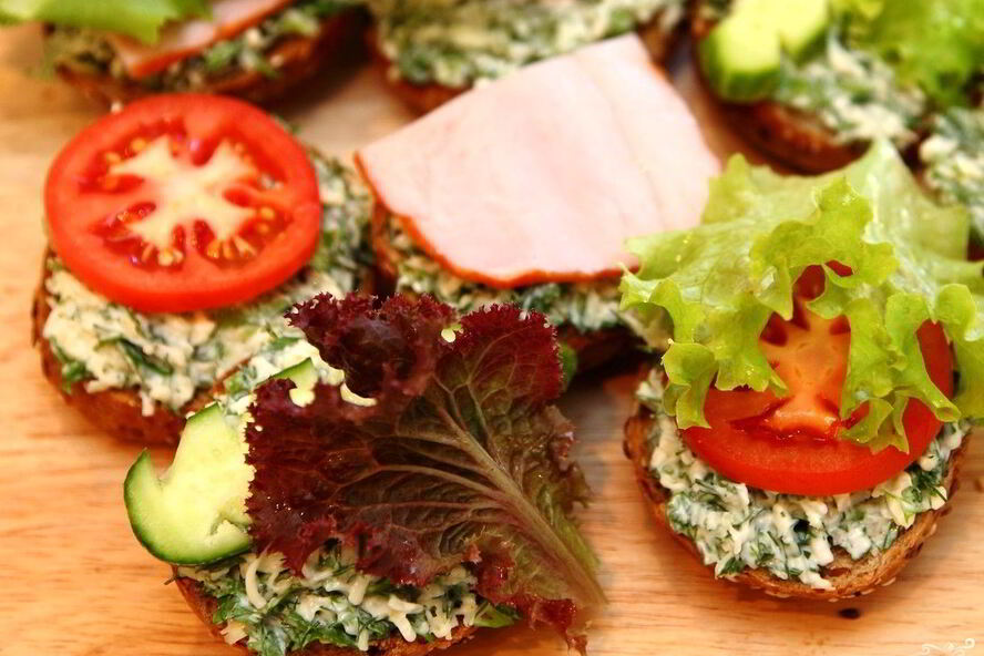 Рецепт летних бутербродов
