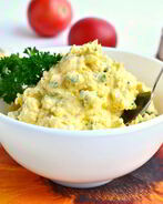 Намазка для бутербродов из вареных желтков и плавленого сыра