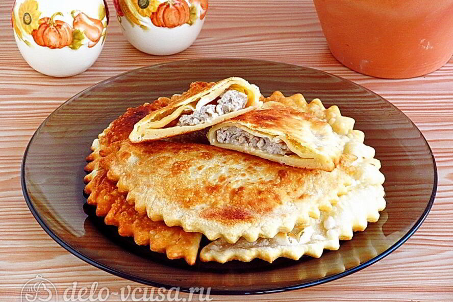 Рецепт чебуреков на кефире с мясом