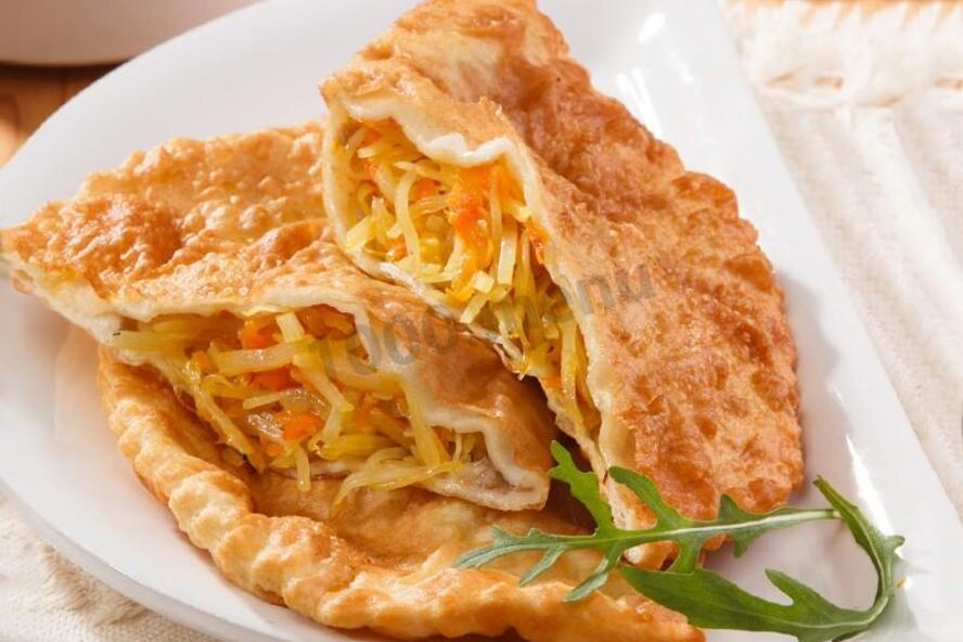 Рецепт чебуреков с капустой