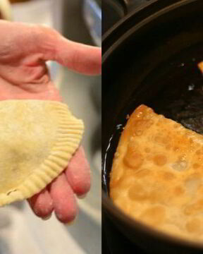 Чебуреки с мясом на минеральной воде