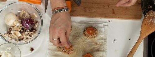 чизбургер из грибов. Шаг 4