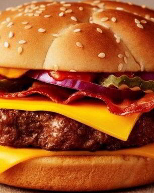 Чизбургер с говяжьей котлеткой