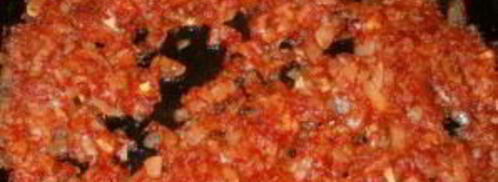 фаршированный кальмар с рисом и яйцом. Шаг 3