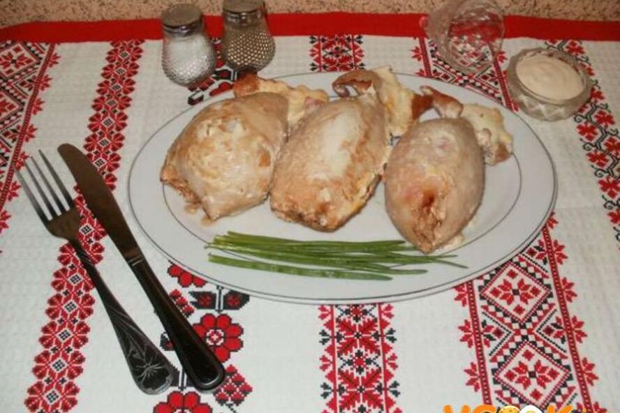 Рецепт фаршированных кальмаров с рисом и яйцом