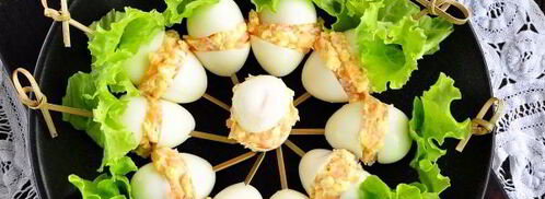 фаршированные перепелиные яйца. Шаг 11