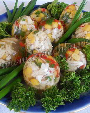 Фаршированные яйца Фаберже на Пасху