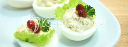 фаршированные яйца на праздничный стол. Шаг 9