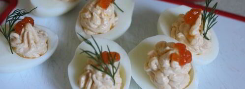 фаршированные яйца с икорным кремом. Шаг 8