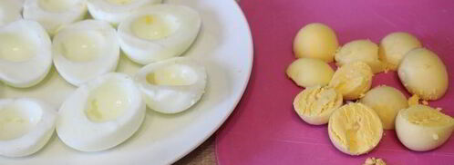 фаршированные яйца с паштетом из индейки. Шаг 3