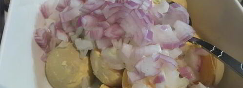 фаршированные яйца с тунцом. Шаг 7