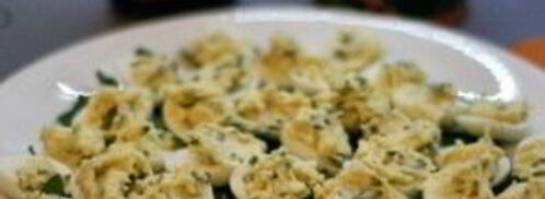 перепелиные яйца, фаршированные икрой. Шаг 6