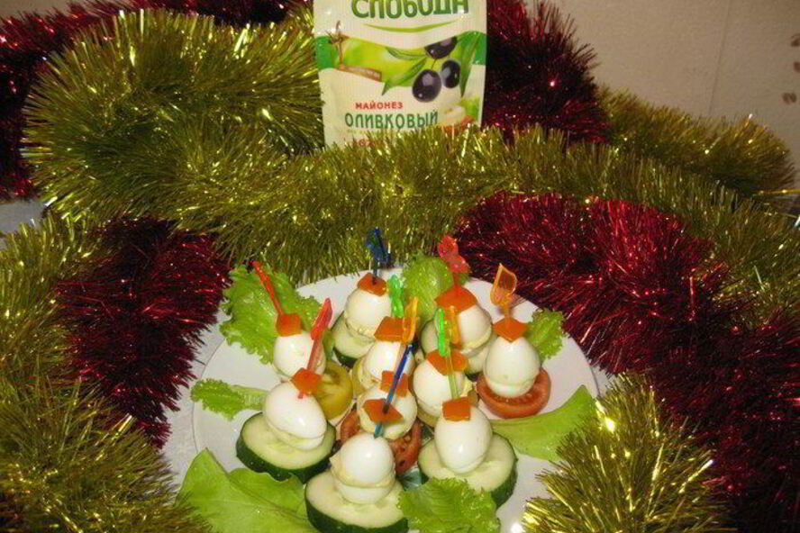 Рецепт перепелиных яиц, фаршированных овощами