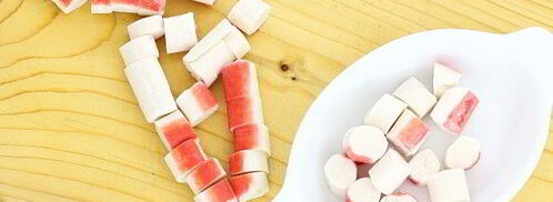 яйца, фаршированные крабовыми палочками. Шаг 5