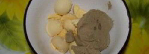 яйца, фаршированные паштетом. Шаг 4