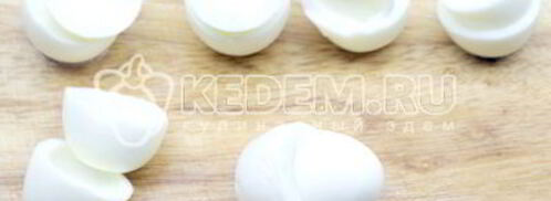 яйца фаршированные сыром. Шаг 4