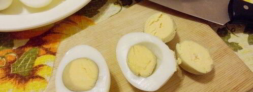 яйца, фаршированные ветчиной и хреном. Шаг 5