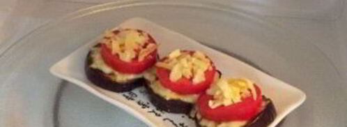 горячая закуска из баклажанов и помидоров под сыром. Шаг 8