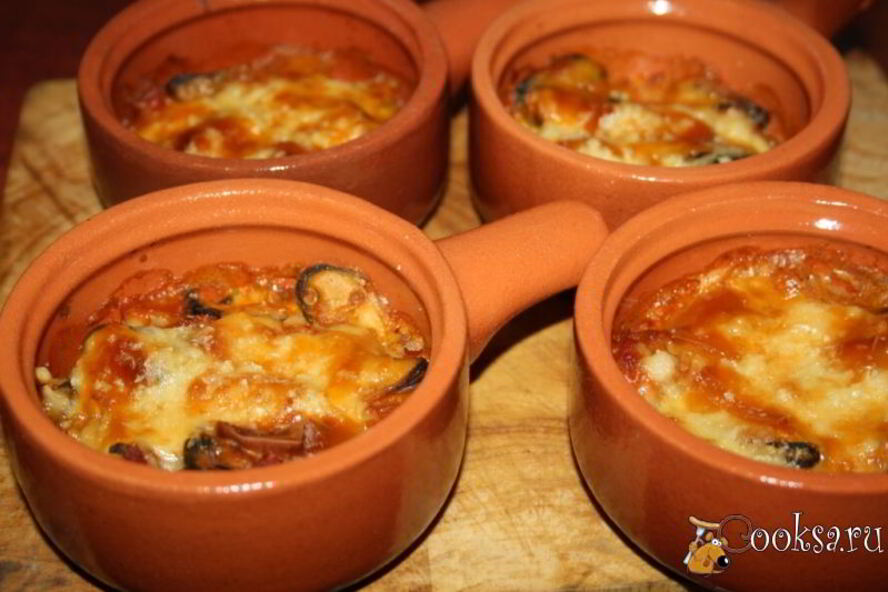 Рецепт горячей закуски из мидий