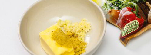 чесночные гренки с сыром. Шаг 4