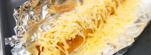 чесночные гренки с сыром. Шаг 8